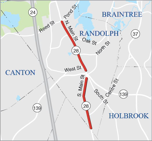 RANDOLPH: RESURFACING AND RELATED WORK ON ROUTE 28 RANDOLPH: RESURFACING AND RELATED WORK ON ROUTE 28
